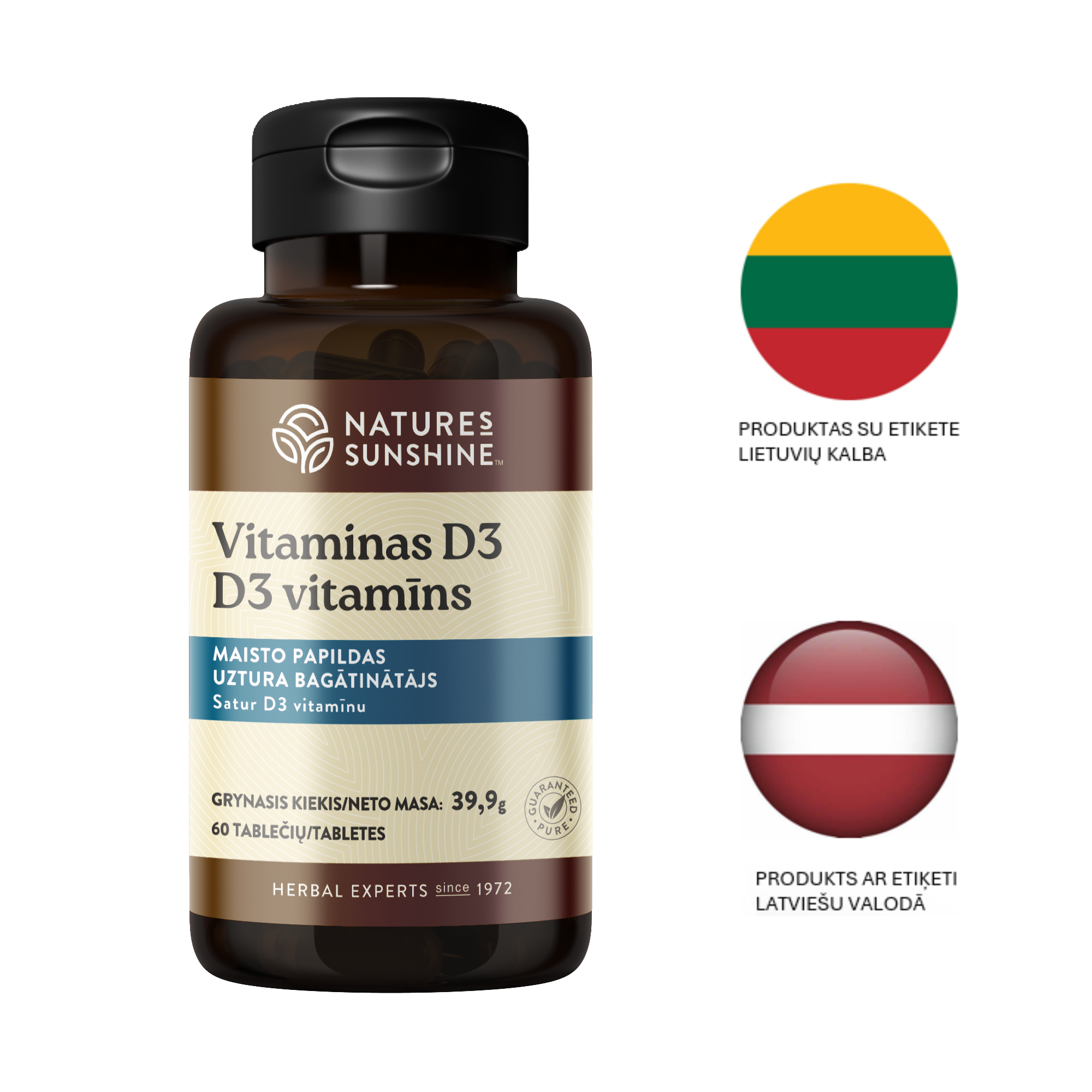 VITAMĪNS D3 (60 tabl.)