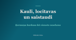 Kauli, locītavas un saistaudi kā vienots veselums